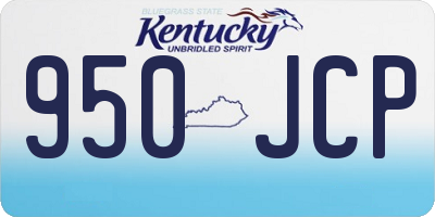 KY license plate 950JCP