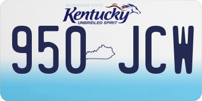 KY license plate 950JCW