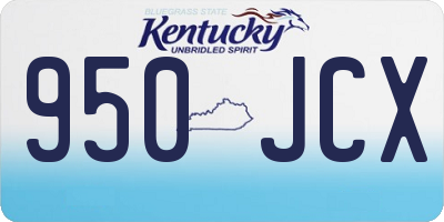 KY license plate 950JCX