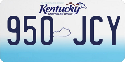 KY license plate 950JCY