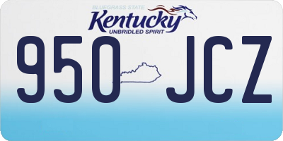 KY license plate 950JCZ