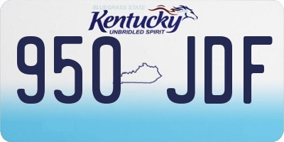 KY license plate 950JDF