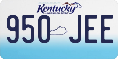 KY license plate 950JEE