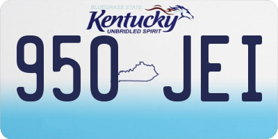 KY license plate 950JEI