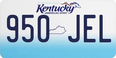 KY license plate 950JEL