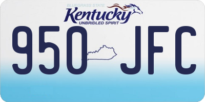 KY license plate 950JFC