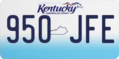KY license plate 950JFE