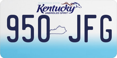 KY license plate 950JFG