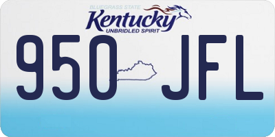 KY license plate 950JFL