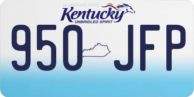 KY license plate 950JFP