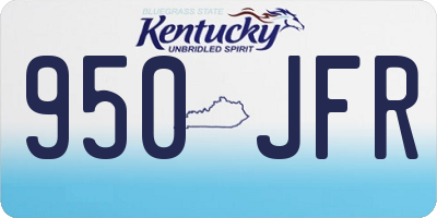KY license plate 950JFR