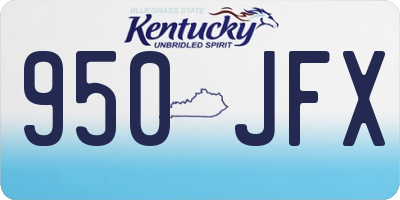 KY license plate 950JFX