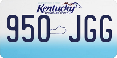 KY license plate 950JGG