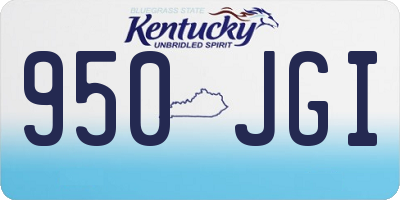 KY license plate 950JGI