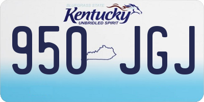 KY license plate 950JGJ