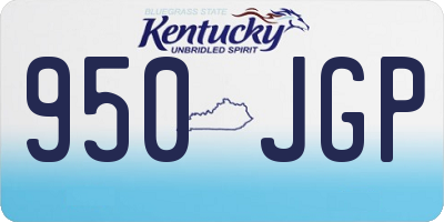 KY license plate 950JGP
