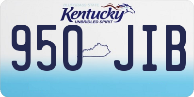 KY license plate 950JIB