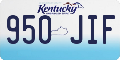 KY license plate 950JIF