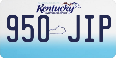 KY license plate 950JIP