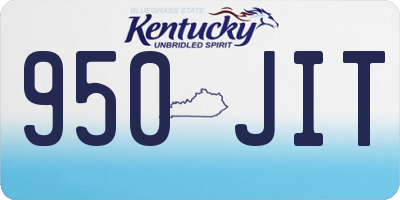KY license plate 950JIT
