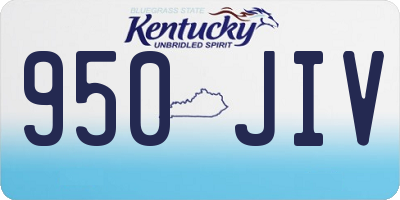 KY license plate 950JIV
