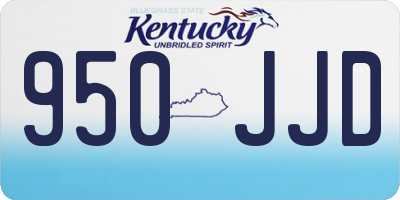 KY license plate 950JJD