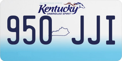 KY license plate 950JJI