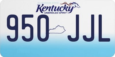 KY license plate 950JJL