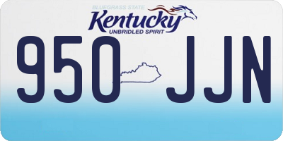 KY license plate 950JJN
