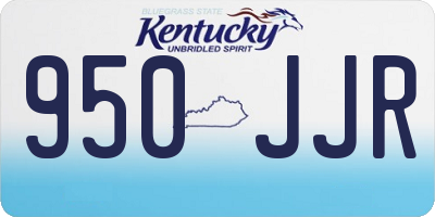 KY license plate 950JJR