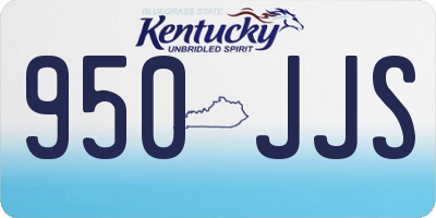 KY license plate 950JJS