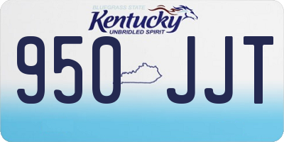 KY license plate 950JJT
