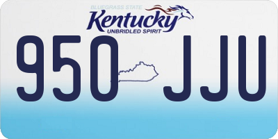 KY license plate 950JJU