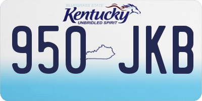 KY license plate 950JKB