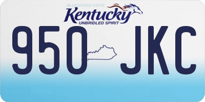KY license plate 950JKC
