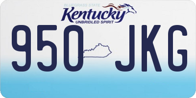 KY license plate 950JKG