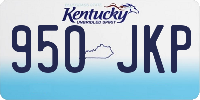 KY license plate 950JKP