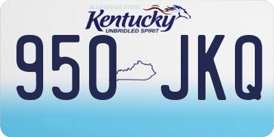 KY license plate 950JKQ