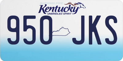 KY license plate 950JKS