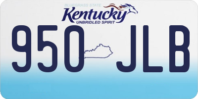 KY license plate 950JLB