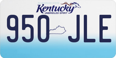 KY license plate 950JLE