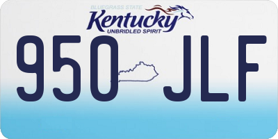 KY license plate 950JLF