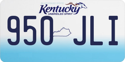 KY license plate 950JLI