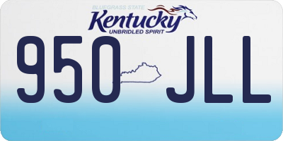 KY license plate 950JLL