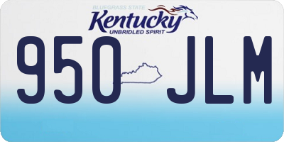 KY license plate 950JLM