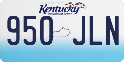 KY license plate 950JLN