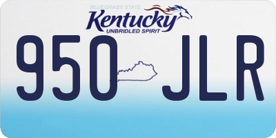 KY license plate 950JLR