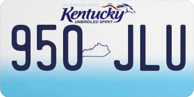 KY license plate 950JLU