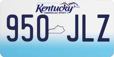 KY license plate 950JLZ