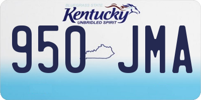 KY license plate 950JMA